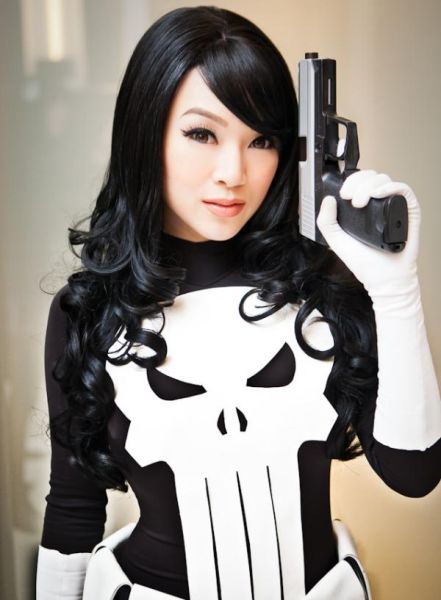 冷酷又性感!亚裔美女Linda cosplay秀-性感,亚裔