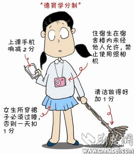 职学校出台女生穿裙子必须过膝(图)-中职学生,