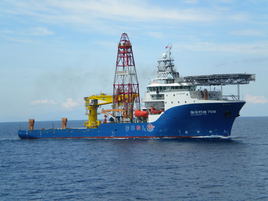"海洋石油708"深水工程勘探船
