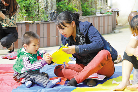 象山:幼师早教进村农村妈妈受益-幼师,进农村