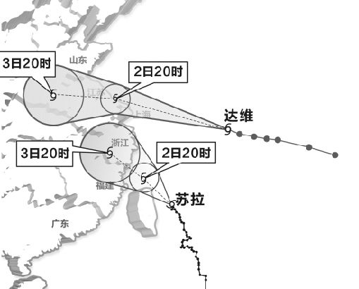 苏拉昨升级为强台风 杭城下午起有大到暴雨-苏