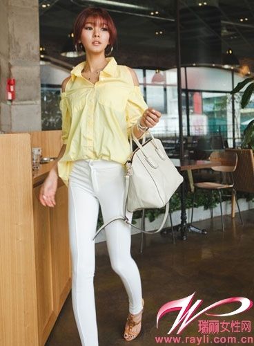 夏日性感有一套 露肩装来帮忙-搭配,白色,设计