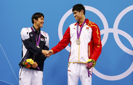 孙杨朴泰桓有爱瞬间-孙杨,女生,中场,韩国选手