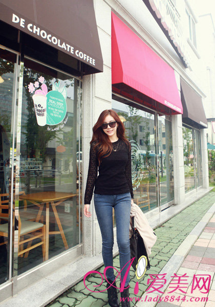 (组图)-牛仔裤搭配,分数,帅气,紧身裤,<em>长袖开衫</em>,