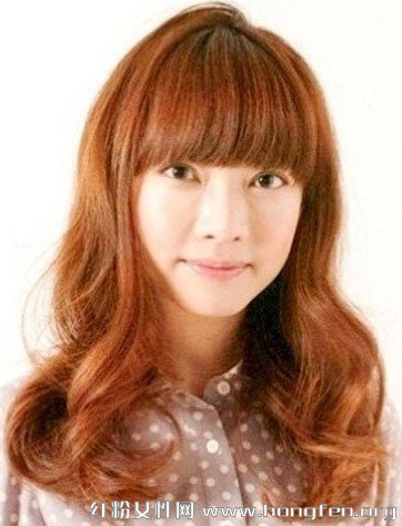 齐刘海如何扎头发 甜美花苞头(图)-齐刘海,花苞