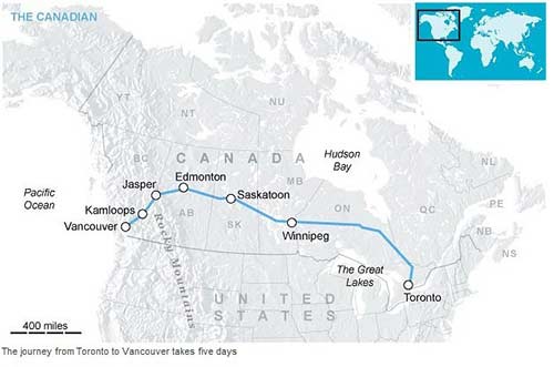 转角遇见美 加拿大超惊喜火车旅行-铁路线,太平