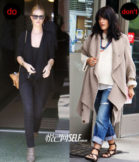 四类型针织<em>开衫</em> 明星教你<em>怎么穿</em>-青果领,披肩式