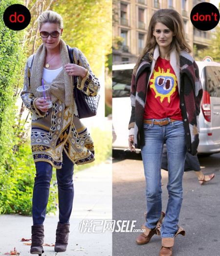 四类型针织<em>开衫</em> 明星教你<em>怎么穿</em>-青果领,披肩式