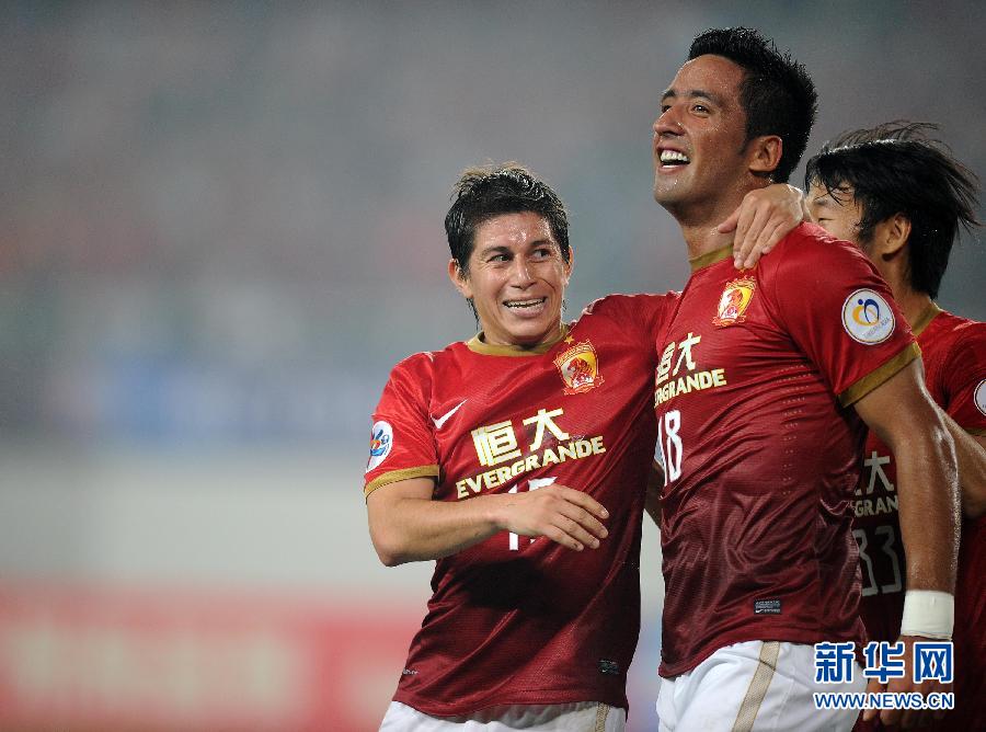 亚冠:广州恒大主场对阵日本浦和红钻 3比0大胜