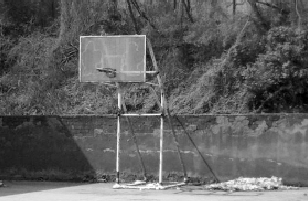 简易篮球架突然倒下 砸伤15岁体校生-篮球架,体