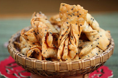 芝麻排叉-面团,砧板,就可以,黑芝麻,中间