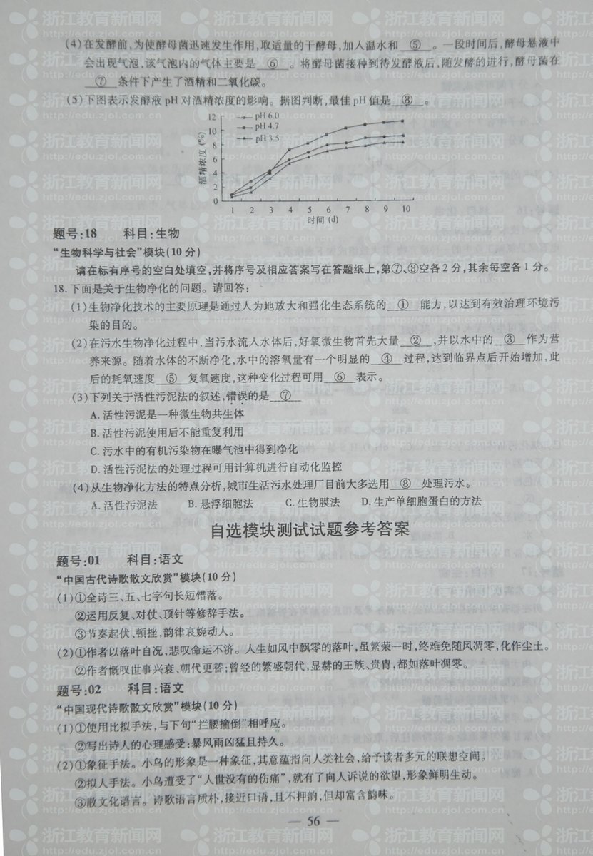 2013㽭ʡ߿ѡģԾ⼰ο