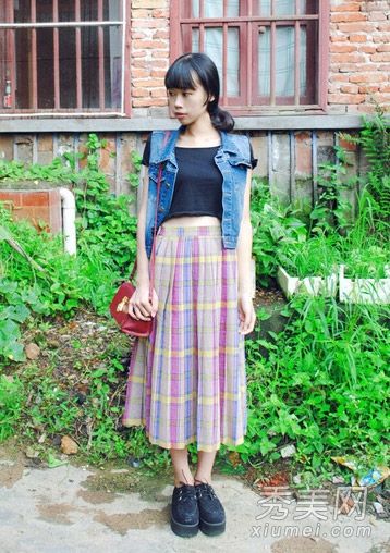 半身长裙时尚搭配 8种<em>穿法</em>最迷人-牛仔外套,牛