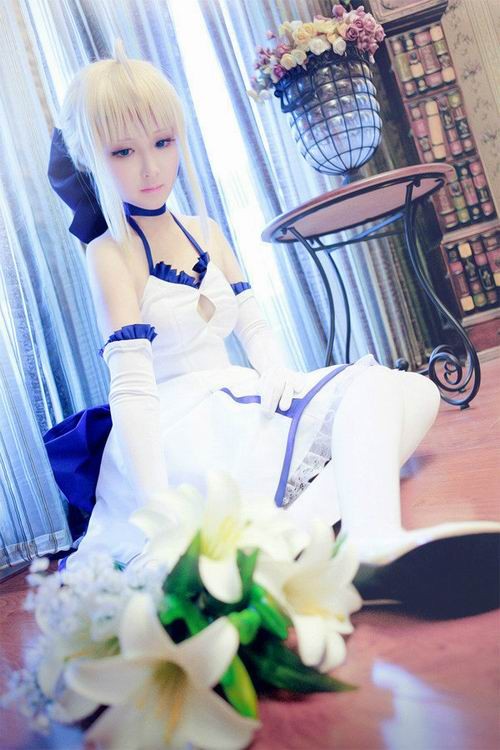 吾王不可能这么软!<em>SABER</em> Lily柔美COS图赏-s
