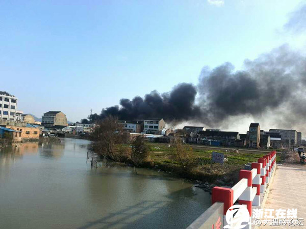 温岭市大东鞋业火灾 现场救出20多人16人死亡