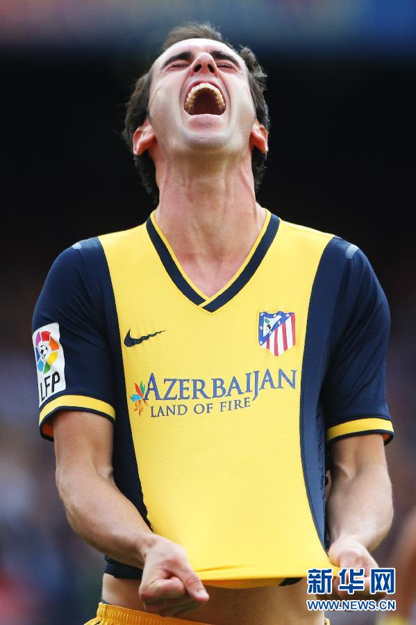 西甲:马竞逼平巴萨 18年后再夺冠-马德里,2013