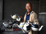 临涣古镇怡心茶楼老茶客