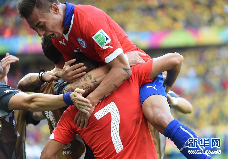 八分之一决赛:点球大战!巴西队4:3智利队-巴西