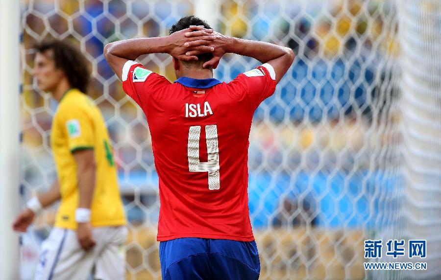 八分之一决赛:点球大战!巴西队4:3智利队-巴西