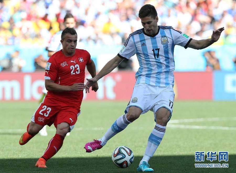 八分之一决赛:阿根廷队1:0瑞士队-阿根廷队,瑞