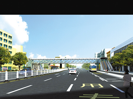 妇儿医院天桥启动建设 柳汀街将进行交通组织