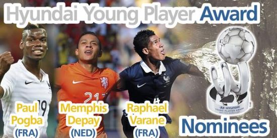 FIFA公布世界杯最佳新秀候选:8000万先生入选