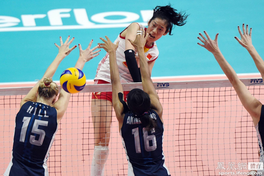 世锦赛-中国女排1-3不敌美国 时隔16年再获亚