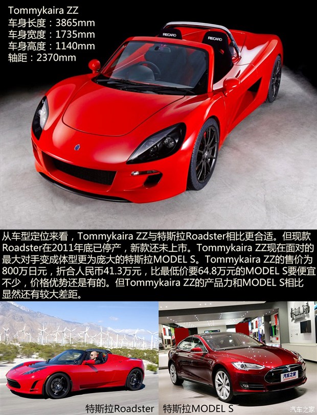 挑战特斯拉? 电动超跑Tommykaira ZZ