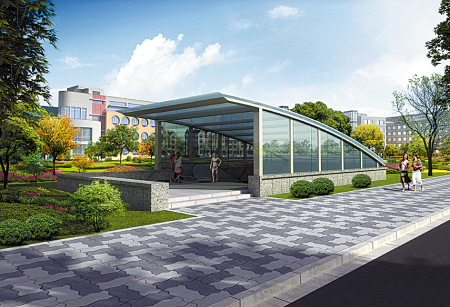 地下通道出入口示意图