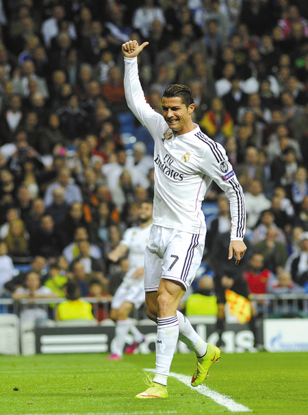 欧冠:皇马涉险晋级-皇家马德里,马德里队,2014