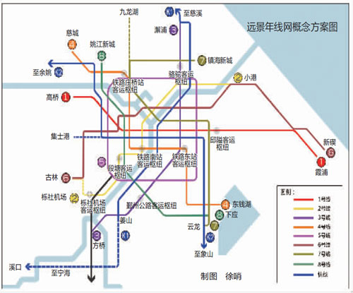 宁波城市轨道交通线网规划公示8号线纳入远期规划