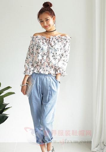 印花雪纺衫来袭 淑女搭配显气质-印花,雪,纺衫