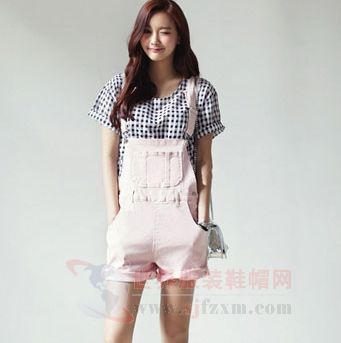 背带裤减龄卖萌 夏日造型萌萌哒-背带裤,带来,