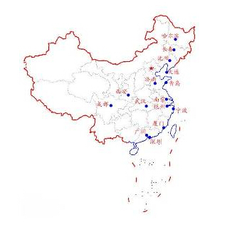 青岛的地理位置青岛市地处山东半岛东南部,东,南濒临黄海,东北与烟台