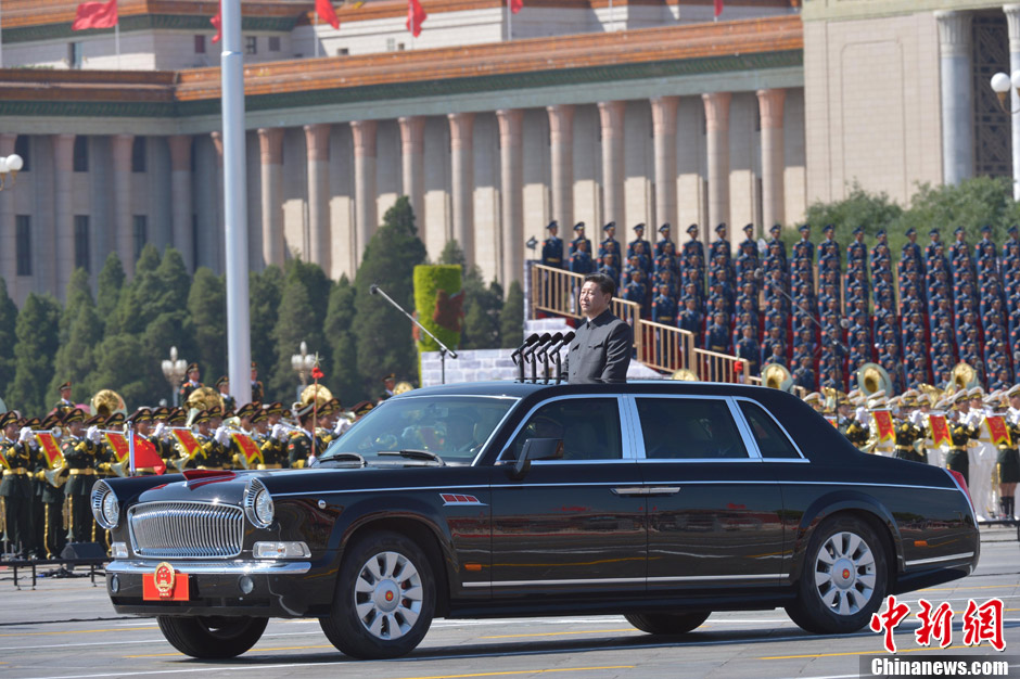 抗战胜利日阅兵：习近平检阅部队