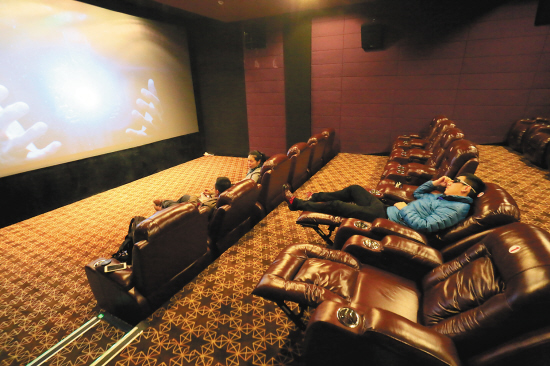 台州电影院推出头等舱 为赚人气也是蛮拼了_