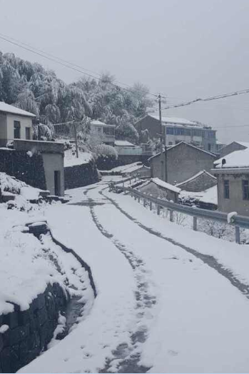 宁波大部分地区雨夹雪 四明山积雪较深_中国宁