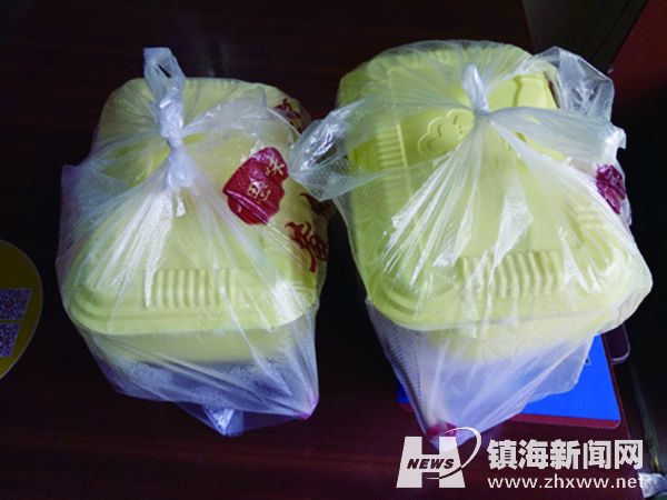 图为再次打包好的外卖.