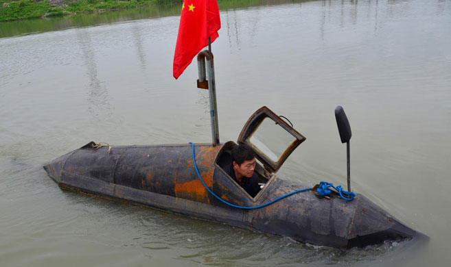 安徽农民自主研发潜水艇获国家专利