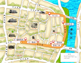 跟着Q萌手绘地图 玩转宁波慢生活