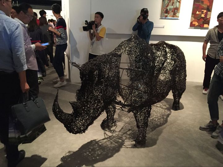 这头犀牛很吸睛 宁大这些作品都棒棒哒