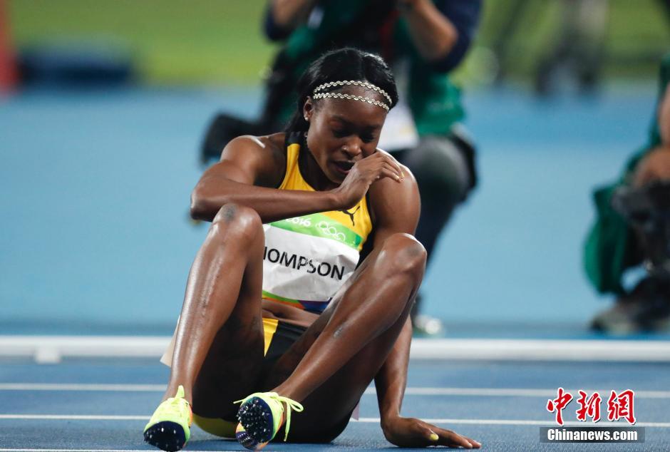 奥运百米女飞人大战 汤普森夺得金牌