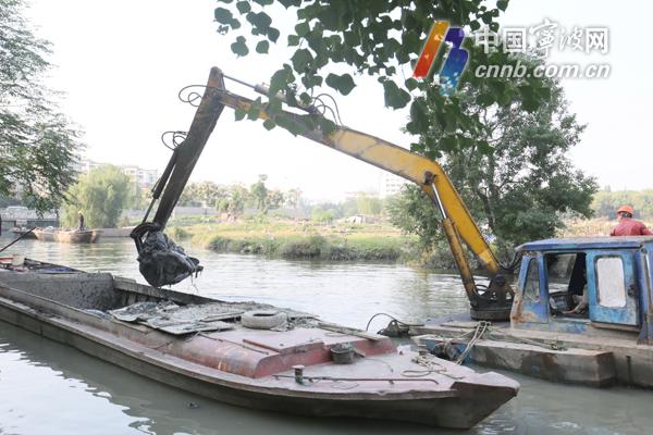 海曙启动今年内河清淤工程 昔日 烂泥河 旧貌换