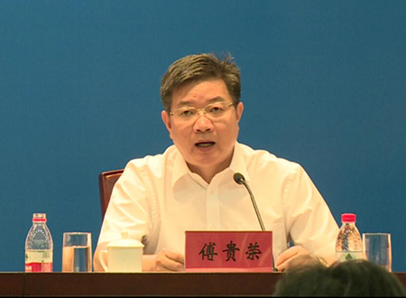 慈溪市常务副市长傅贵荣发布新闻