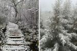 北京延庆门头沟迎来入秋首场降雪