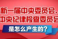 新一届中央委员会、中央纪律检查委员会是怎么产生的?
