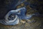 NASA晒木星蓝色风暴照 静谧如诗壮美如画