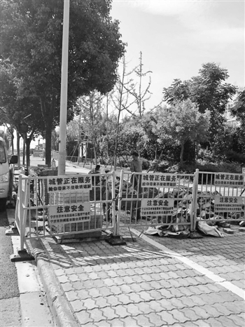 鄞州开展人行道畅行整治