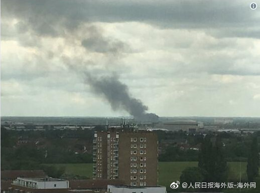 伦敦希思罗机场附近突发大火 现场传来爆炸声
