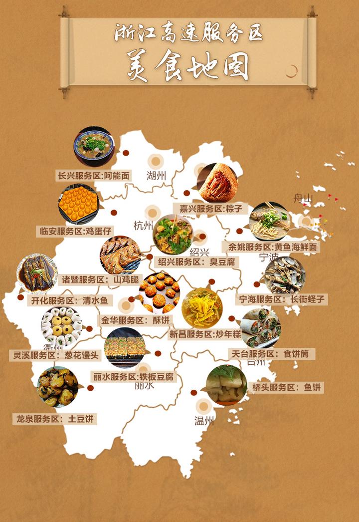 浙江高速服务区的硬核美食地图了解下